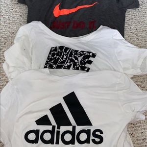 3 Nike/Addidas women’s shirts!